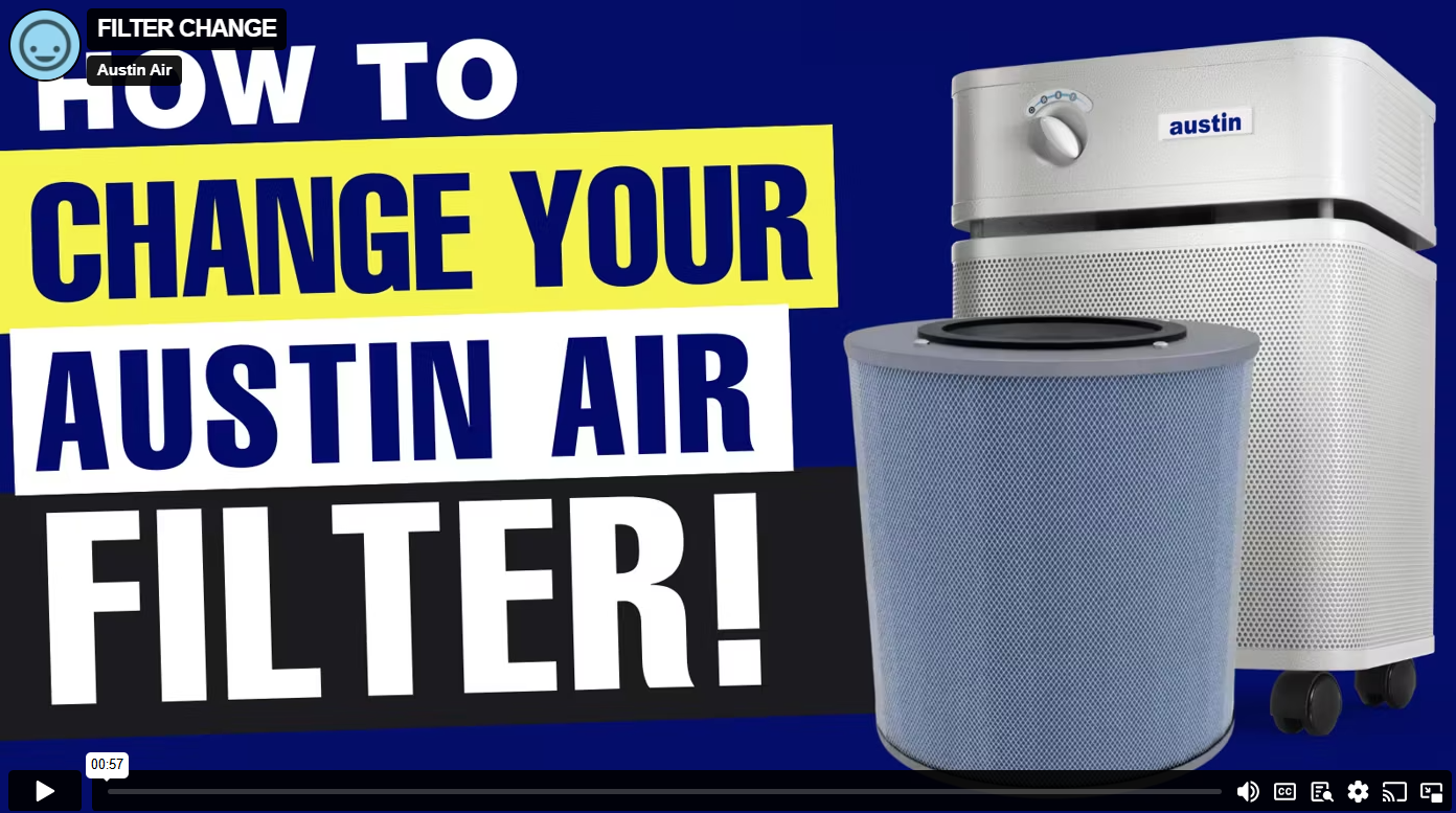 Load video: Overview of how to change the Austin Air air filter and pre-filter