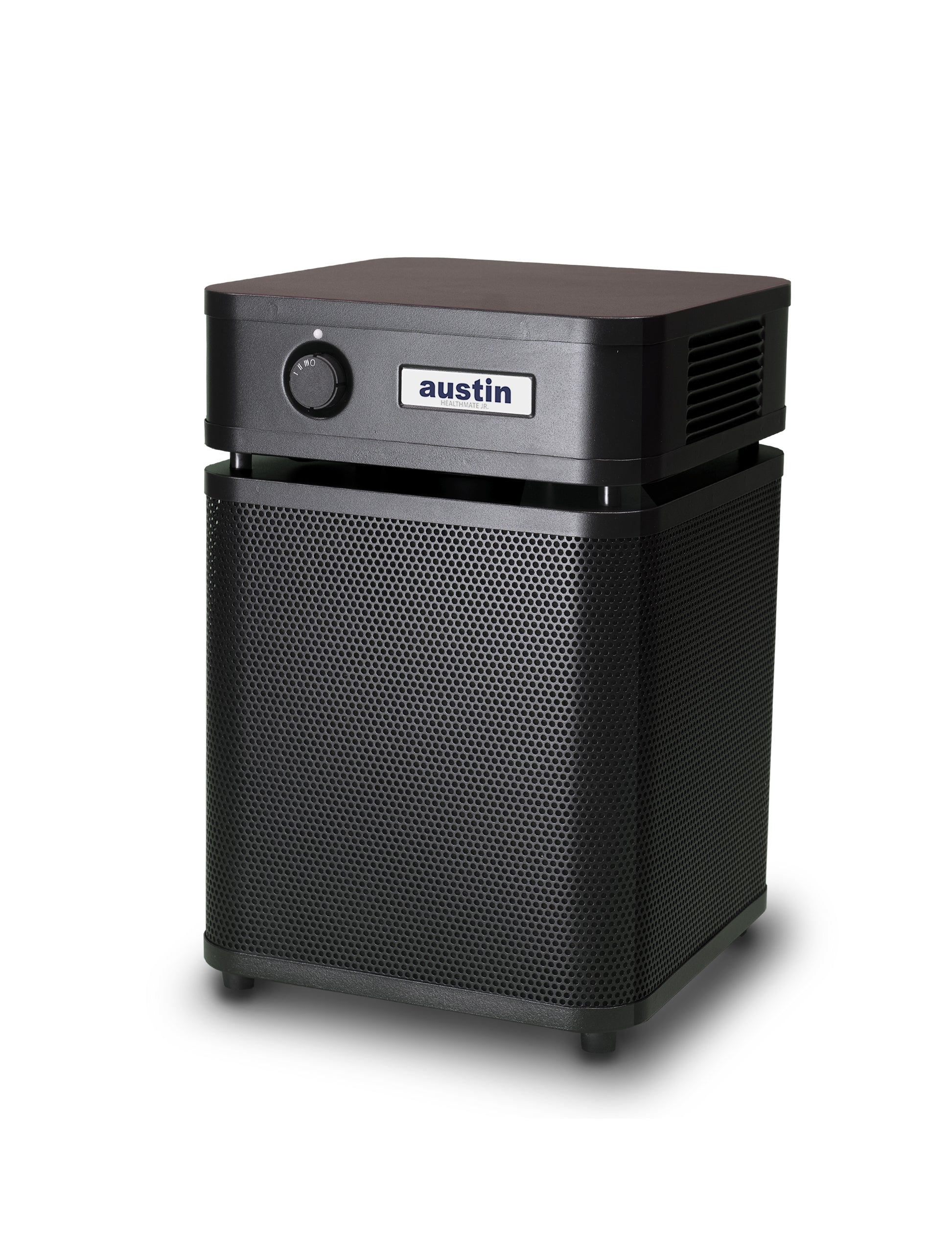 Black Austin Air HealthMate Junior Air Purifier Left Angle