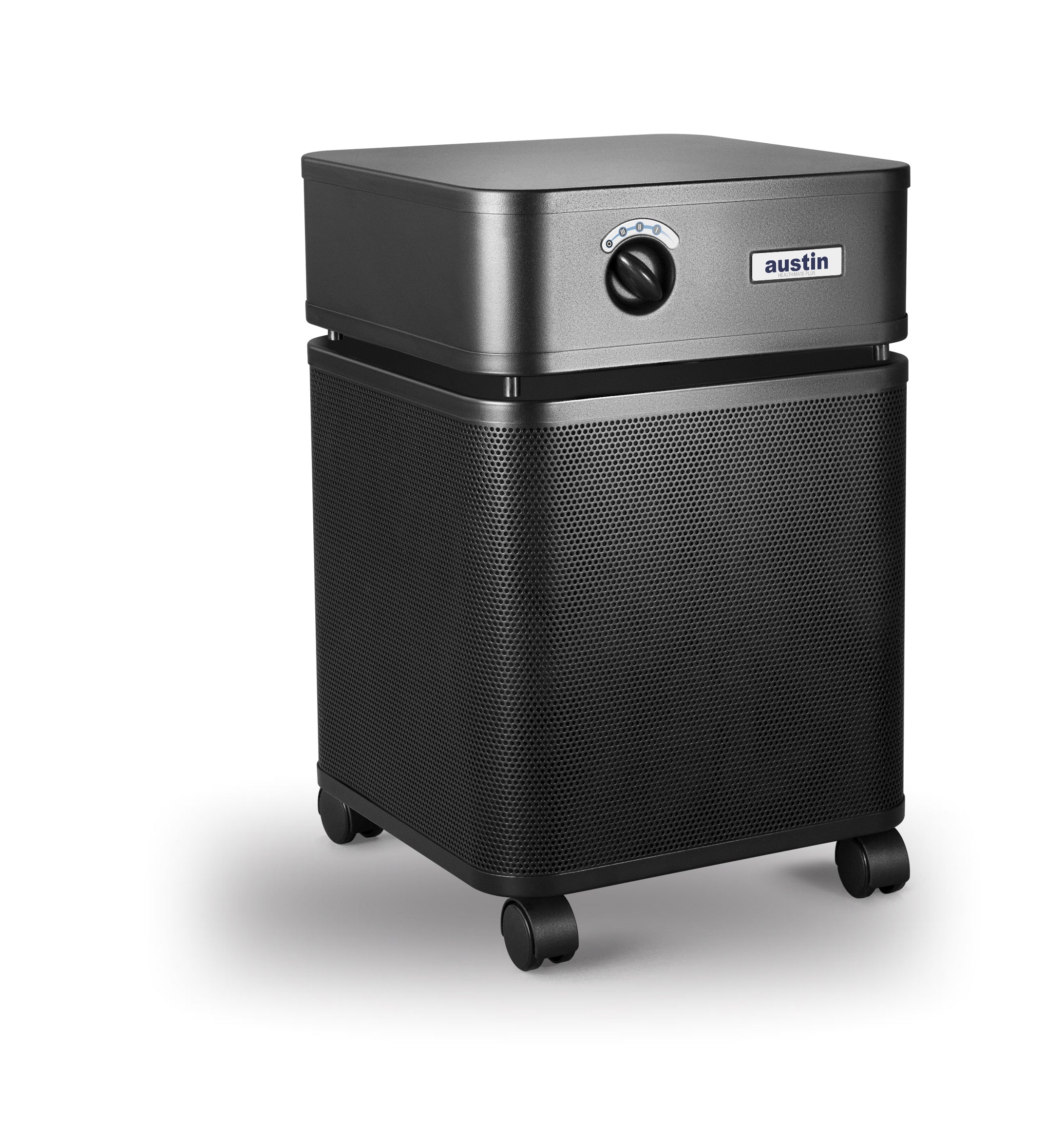Black Austin Air HealthMate Plus Air Purifier Right Angle