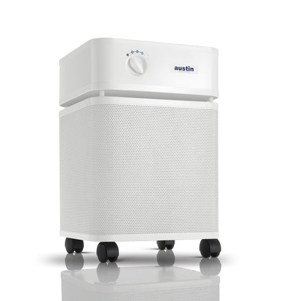 White Austin Air HealthMate Plus Air Purifier Hero