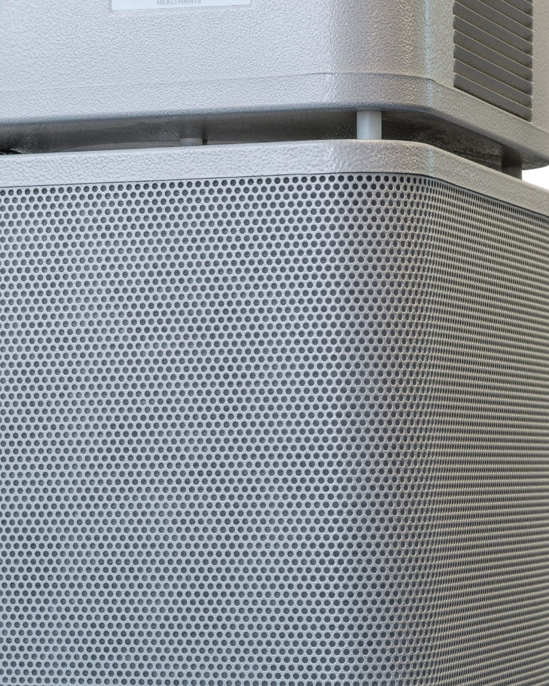the side of an austin air unit showing it being made of solid steel
