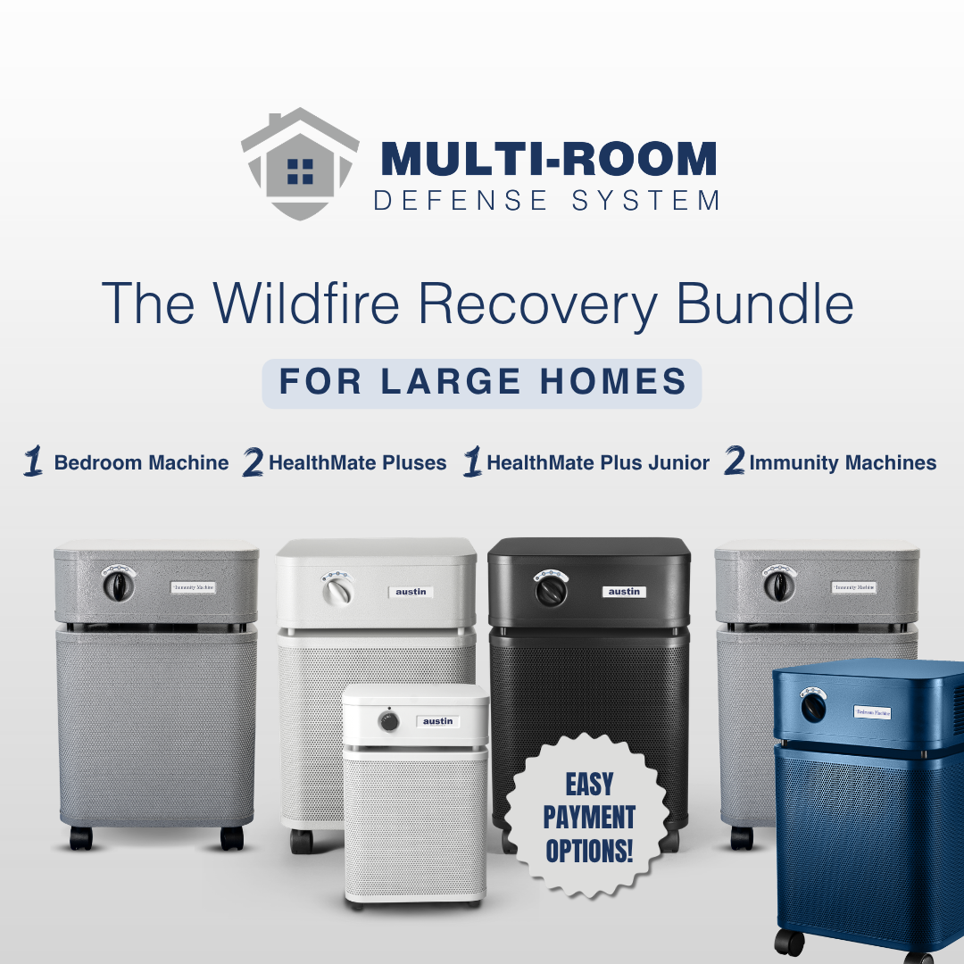 austin air wildfire recovery large home bundle with air purifier images